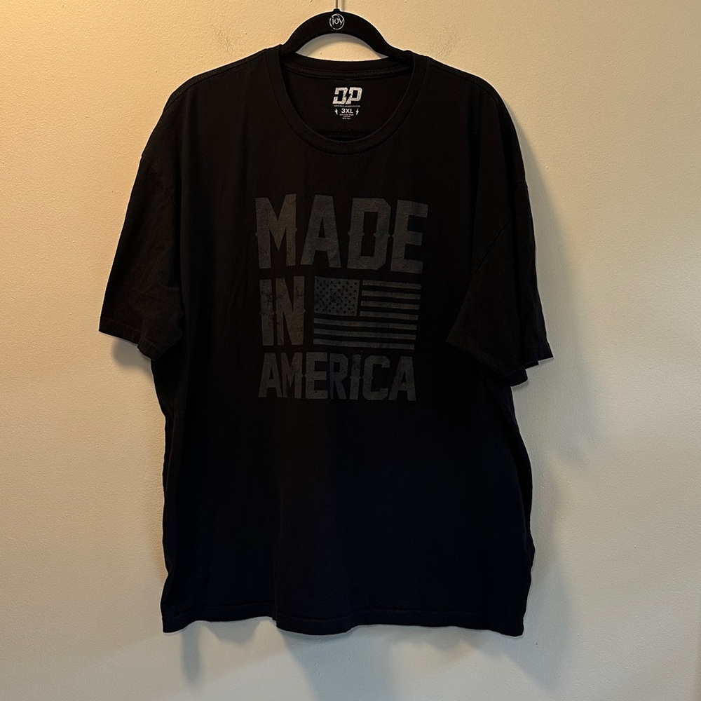 Diesel Power Men’s Black “Made in America” American Flag Graphic Tee Sz 3XL